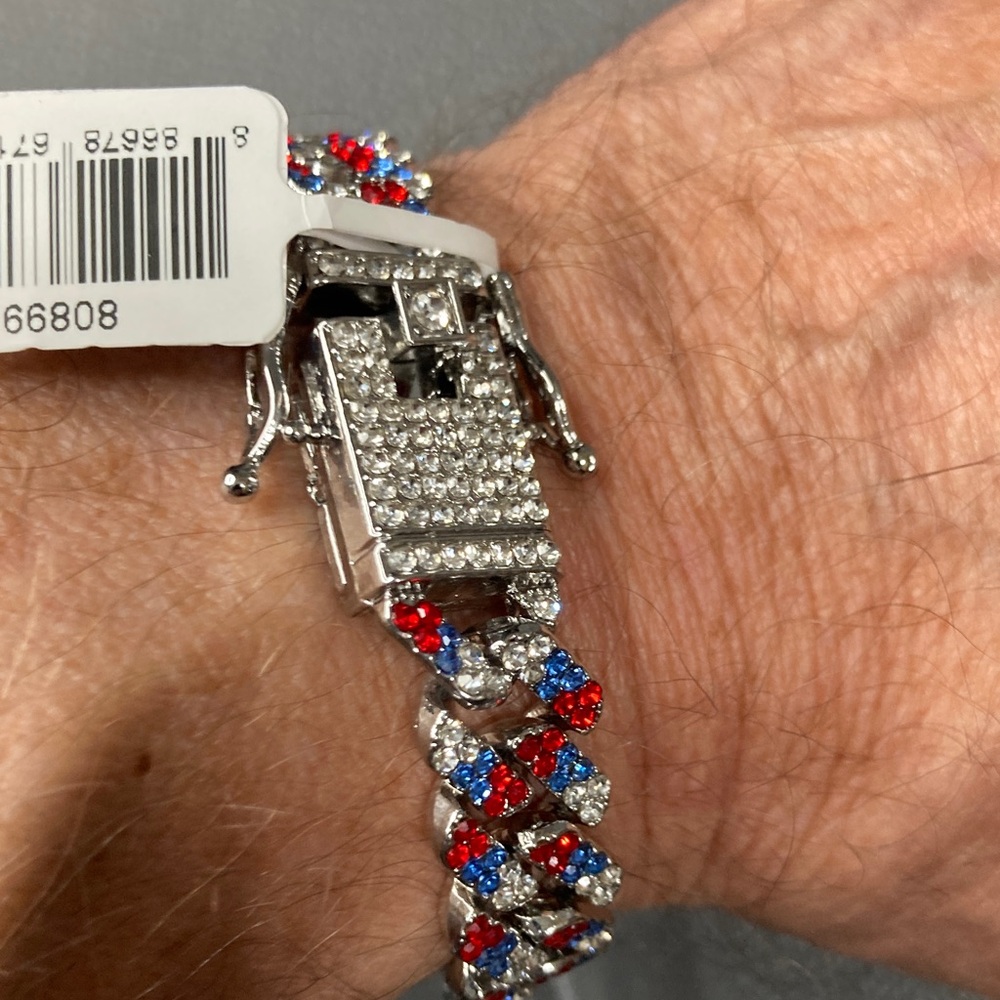 Invicta Elements Men's Drip Chain 8” Bracelet, Freedome Frost (80899) - Picture 5 of 6
